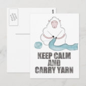 Kalk en droog houden briefkaart (Voorkant / Achterkant)