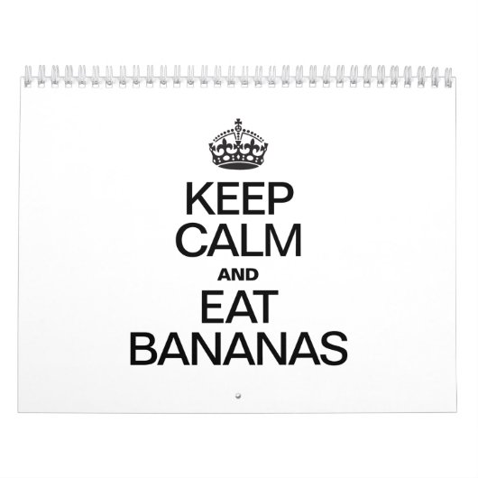 KALK EN EAT BANANEN HOUDEN KALENDER (Hoes)