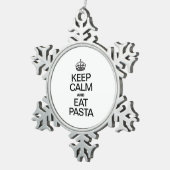 KALK EN EAT PASTA BEWAREN TIN SNEEUWVLOK ORNAMENT (Rechts)