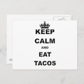 KALK EN EAT TACOS BEWAREN BRIEFKAART (Voorkant / Achterkant)