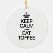 KALK EN EAT TOFFEE BEWAREN KERAMISCH ORNAMENT (Achterkant)