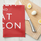 Kalk en eet bacteriën theedoek (Quarter Fold)