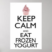 Kalk en eet bevroren yoghurt bewaren poster (Voorkant)