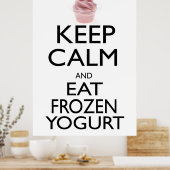 Kalk en eet bevroren yoghurt bewaren poster (Keuken)