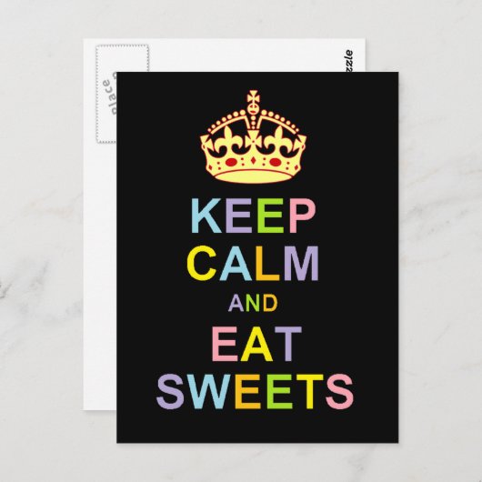 Kalk en eet briefkaart (Voorkant / Achterkant)