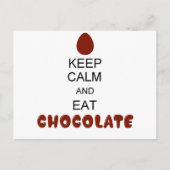 Kalk en eet chocolade briefkaart (Voorkant)