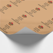 Kalk en eet chocolade cadeaupapier (Hoek)