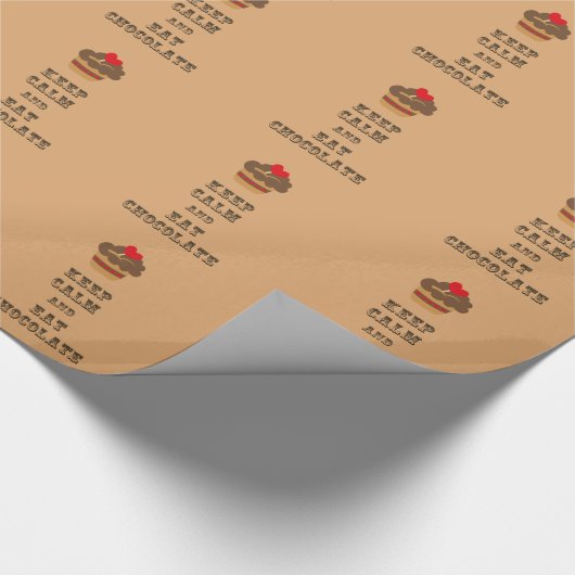 Kalk en eet chocolade cadeaupapier (Hoek)