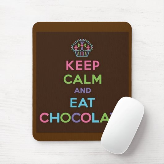 Kalk en eet chocolade muismat (Met muis)