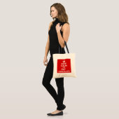 Kalk en eet chocolade tote bag (Voorkant (model))