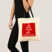 Kalk en eet chocolade tote bag (Voorkant (product))