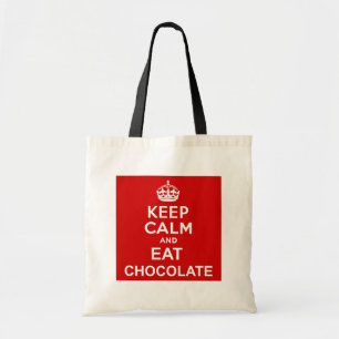 Kalk en eet chocolade tote bag