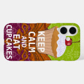 KALK EN Eet Cupcakes om het even welke kleur Case-Mate iPhone Case (Achterkant (horizontaal))