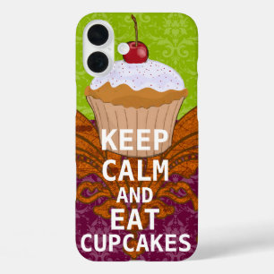 KALK EN Eet Cupcakes om het even welke kleur iPhone 16 Plus Hoesje