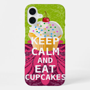 KALK EN Eet Cupcakes om het even welke kleur iPhone 16 Plus Hoesje