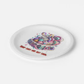 Kalk en eet houden Cake Papieren Bordje (Gekanteld)