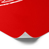 Kalk en eet houden Cake Poster (Hoek)