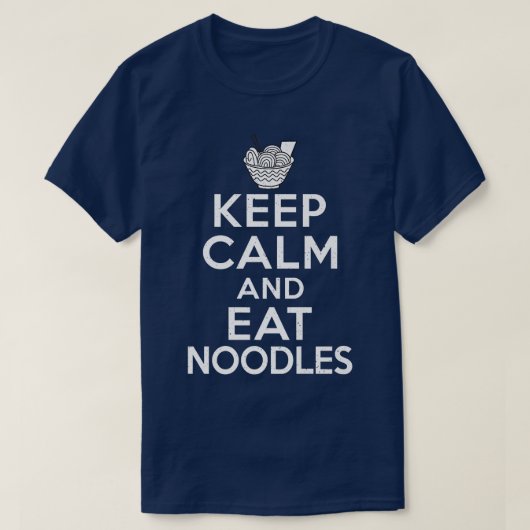 Kalk en eet noedels ramen lover 764 t-shirt (Design voorkant)