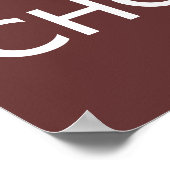 Kalk en eet Poster Sjabloon (Hoek)