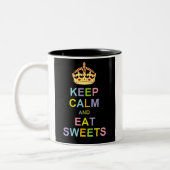 Kalk en eet tweekleurige koffiemok (Links)