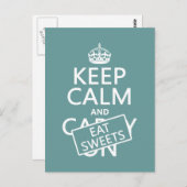 Kalk- en etensresten houden (aanpasbaar) briefkaart (Voorkant / Achterkant)