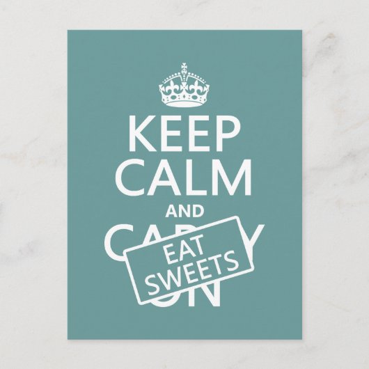 Kalk- en etensresten houden (aanpasbaar) briefkaart (Voorkant)