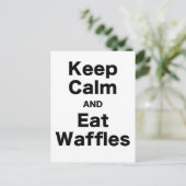 Kalk- en etenwafels houden briefkaart (Staand voorkant)