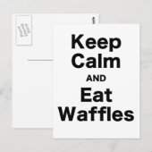 Kalk- en etenwafels houden briefkaart (Voorkant / Achterkant)