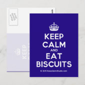 Kalk- en etsteenkoekjes briefkaart (Voorkant / Achterkant)