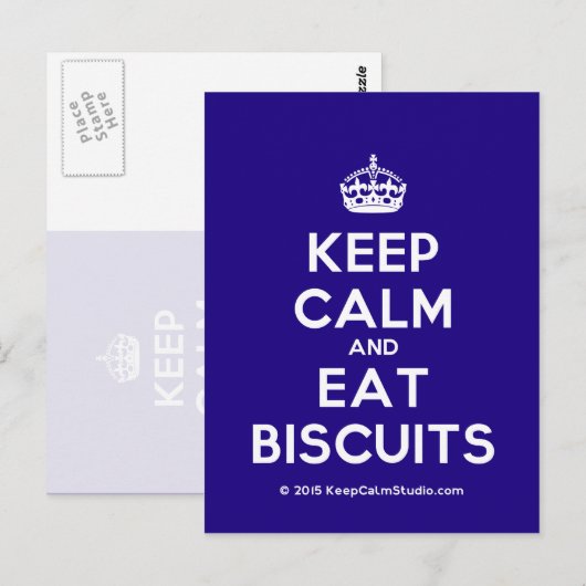 Kalk- en etsteenkoekjes briefkaart (Voorkant / Achterkant)