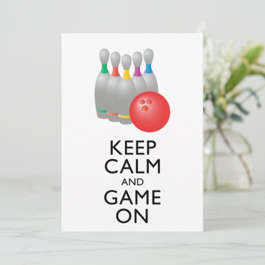 KALK EN GAME AAN - Bowling (Staand voorkant)