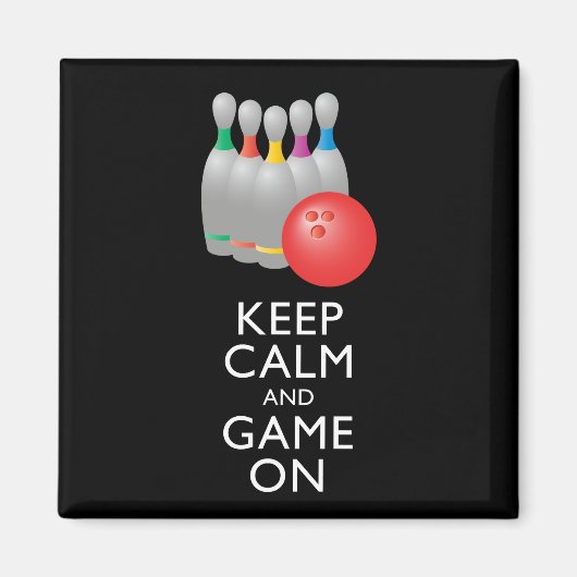 KALK EN GAME AAN - Bowling Magneet (Voorkant)
