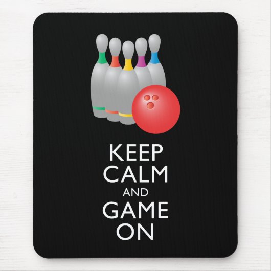 KALK EN GAME AAN - Bowling Muismat (Voorkant)