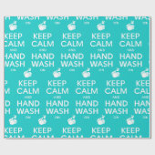 Kalk en handwas aan - Coronavirus en griep Cadeaupapier (Vlak)