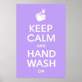 Kalk en handwas aan - Coronavirus en griep Poster (Voorkant)