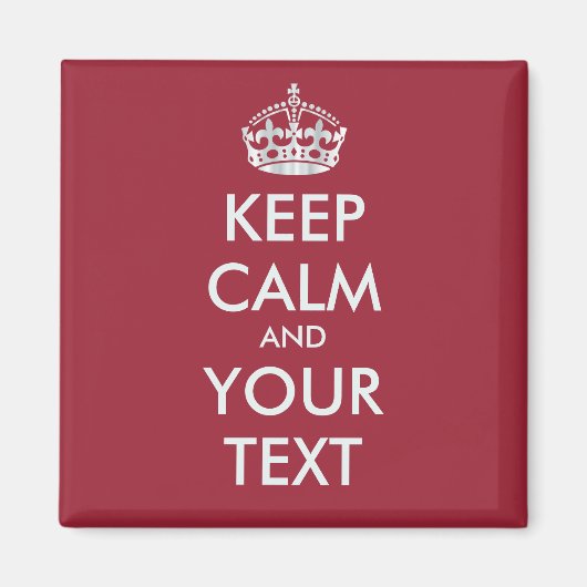 KALK EN JOUW TEKST BEWAREN - gepersonaliseerde tek Magneet (Voorkant)