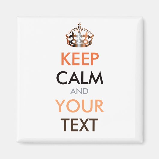 KALK EN JOUW TEKST BEWAREN - gepersonaliseerde tek Magneet (Voorkant)