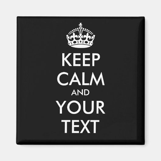 KALK EN JOUW TEKST BEWAREN - gepersonaliseerde tek Magneet (Voorkant)