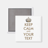 KALK EN JOUW TEKST BEWAREN - gepersonaliseerde tek Magneet (Voorkant / Achterkant)