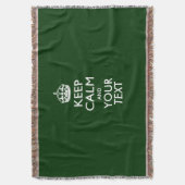 KALK EN Jouw tekst BEWAREN voor Neat Gift Deken (Voorkant Verticaal)