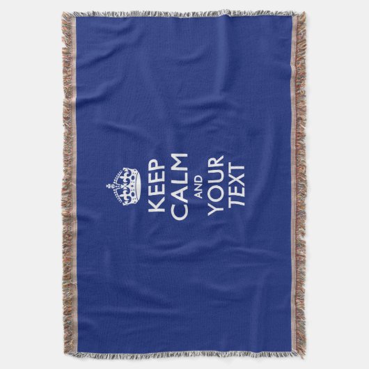 KALK EN Jouw tekst BEWAREN voor Neat Gift Deken (Voorkant Verticaal)