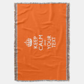 KALK EN Jouw tekst BEWAREN voor Neat Gift Deken (Voorkant Verticaal)