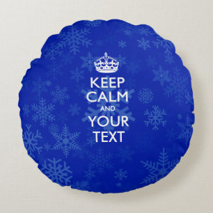 KALK EN Jouw tekst OP BASIS VAN AANGEPASTE BEWARIN Rond Kussen