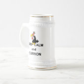 Kalk- en kalkhoudende wijnbouw bierpul (Voorkant links)