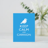 Kalk en koolstof houden (kraai) briefkaart (Staand voorkant)