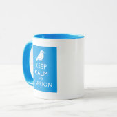 Kalk en koolstof houden (kraai) mok (Voorkant links)