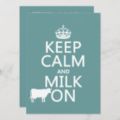 Kalk en melk aan (koeien) (in alle kleuren) kaart (Voorkant / Achterkant)