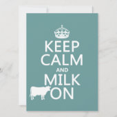 Kalk en melk aan (koeien) (in alle kleuren) kaart (Voorkant)