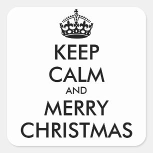 KALK EN MERRY CHRISTMAS BEWAREN - gepersonaliseerd Vierkante Sticker