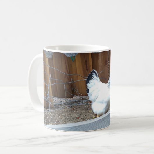Kalk- en mestkippen houden koffiemok (Voorkant links)